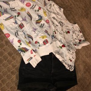 A cute outfit with multiple shirts